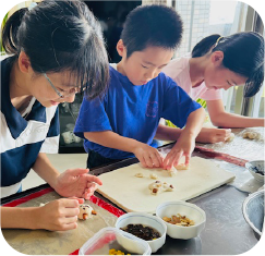 あまり料理したことはないけれど、姉弟3人でワイワイ楽しく作れました♪